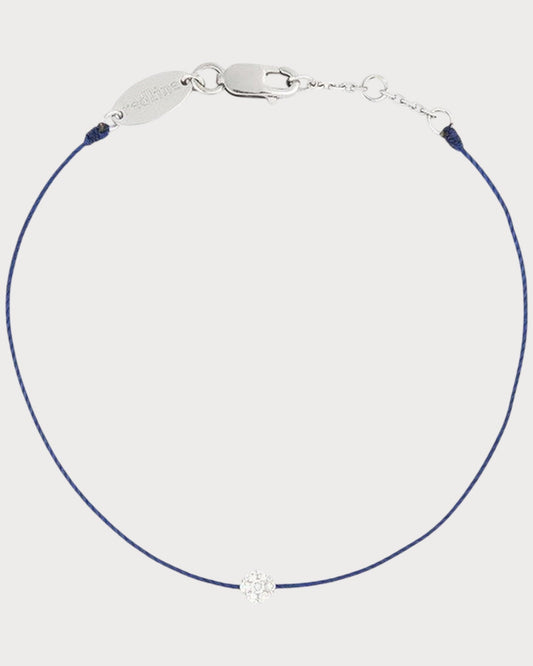 REDLINE White Gold and Diamond Illusion Bracelet(Blue)