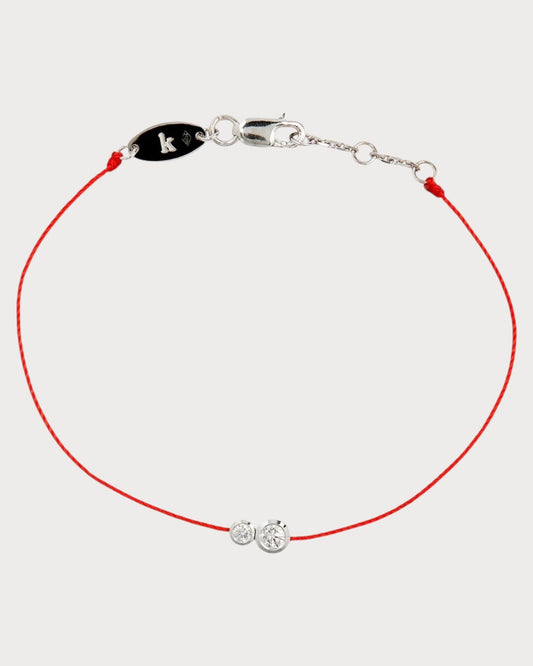 REDLINE White Gold and Diamond Infinite Double Bracelet(3 Colors)