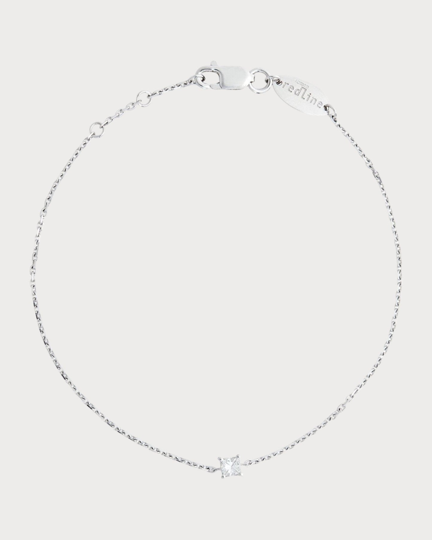 REDLINE White Gold and Diamond Princesse Bracelet(3 Colors)