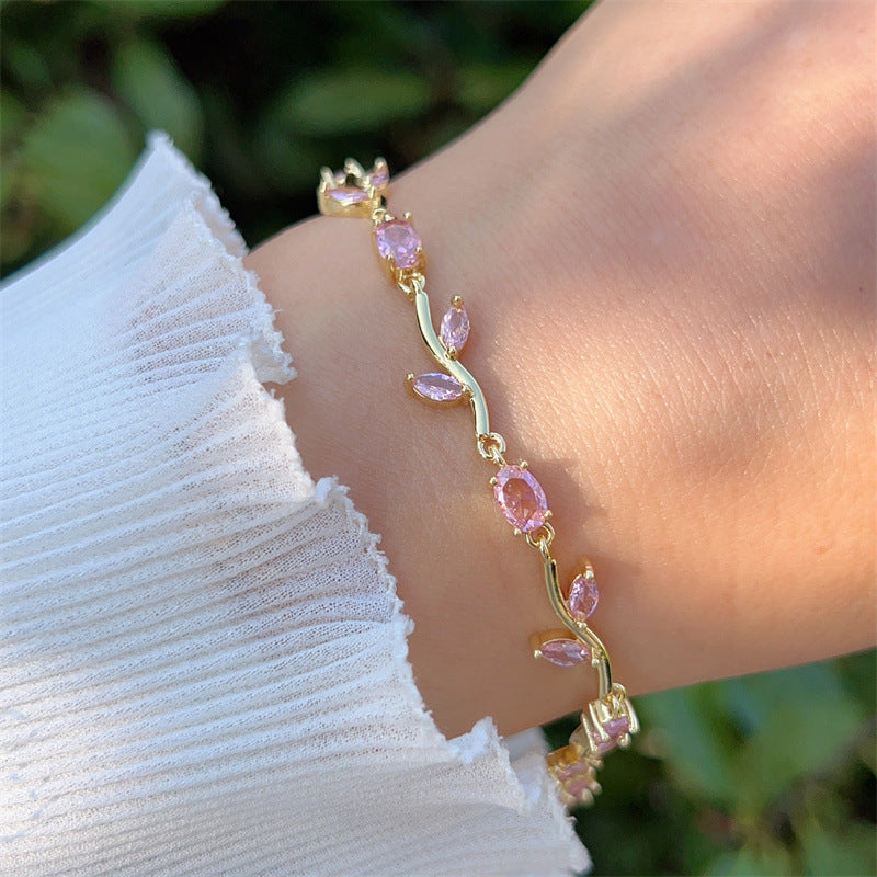 Nature-Inspired Vine Leaf Bracelet