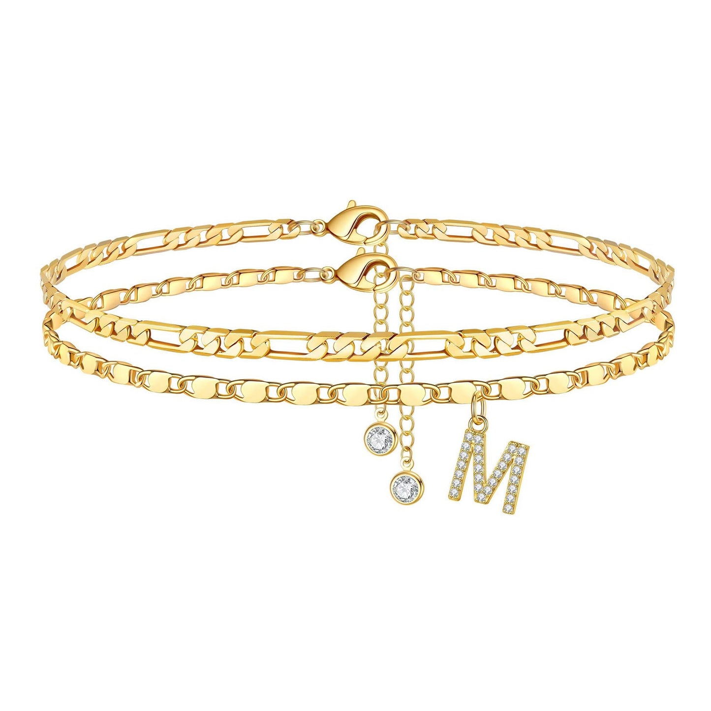 Waterproof & Tarnish-Free Classic Initial Anklet