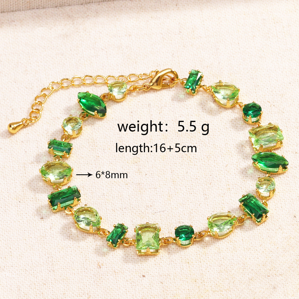 Colorful Multi-Cut Gema Bracelet