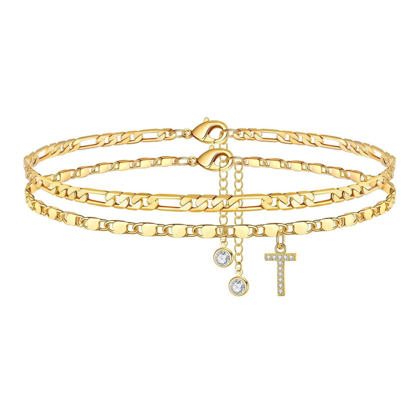 Waterproof & Tarnish-Free Classic Initial Anklet