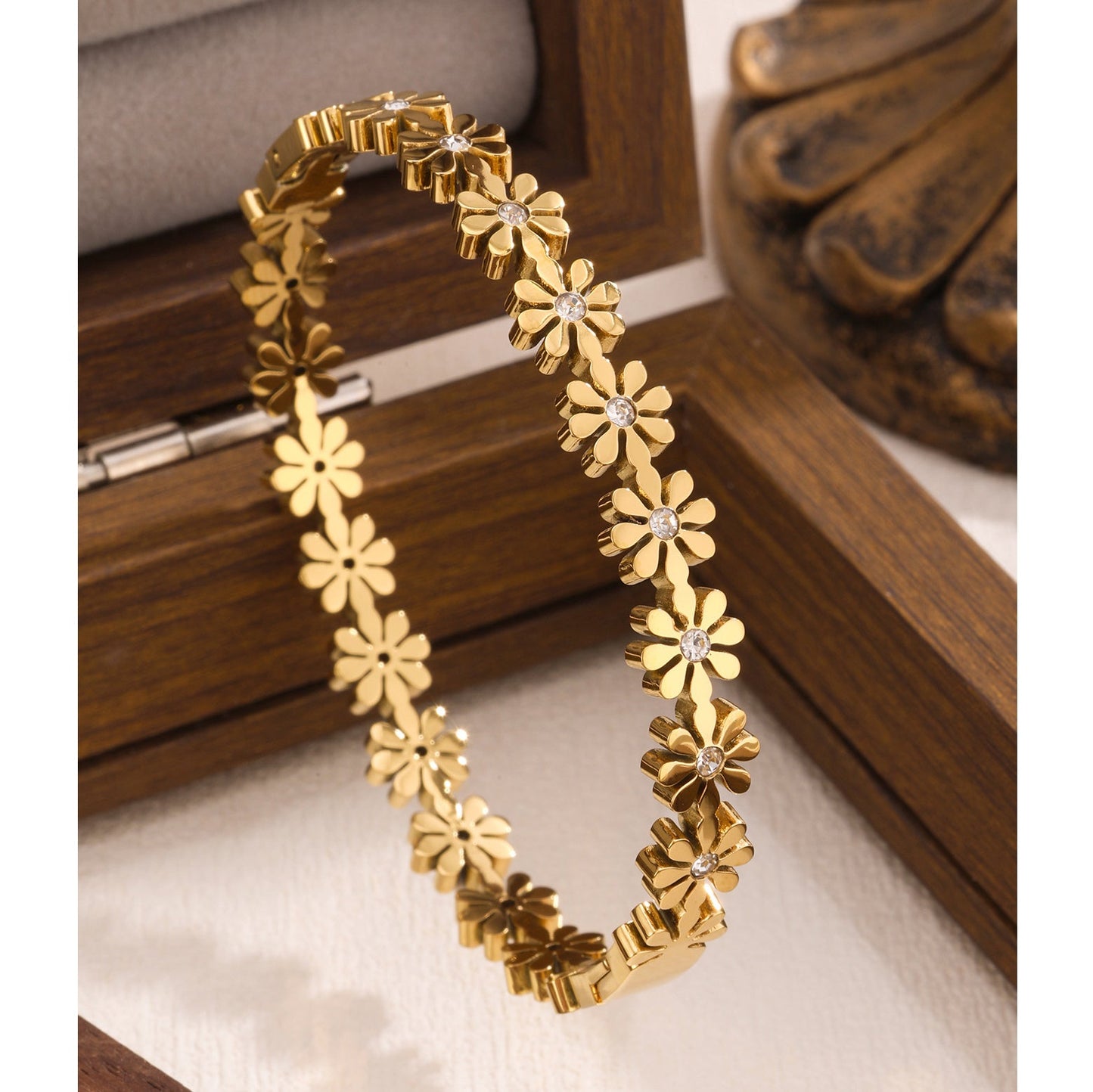 Waterproof & Tarnish-Free 3-Piece Stackable Bangle Set