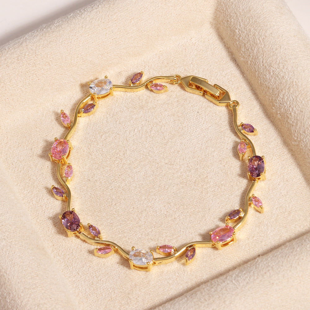 Nature-Inspired Vine Leaf Bracelet