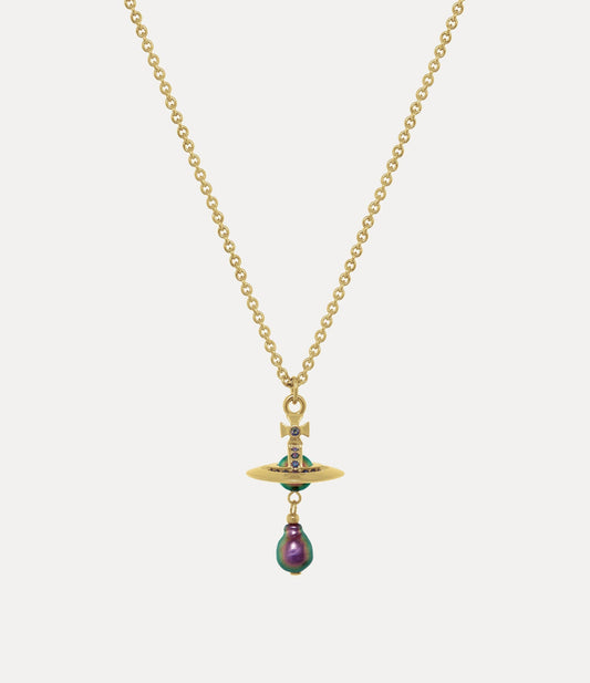 VIVIENNE WESTWOOD Aleksa Pendant Necklace Brass(Gold)