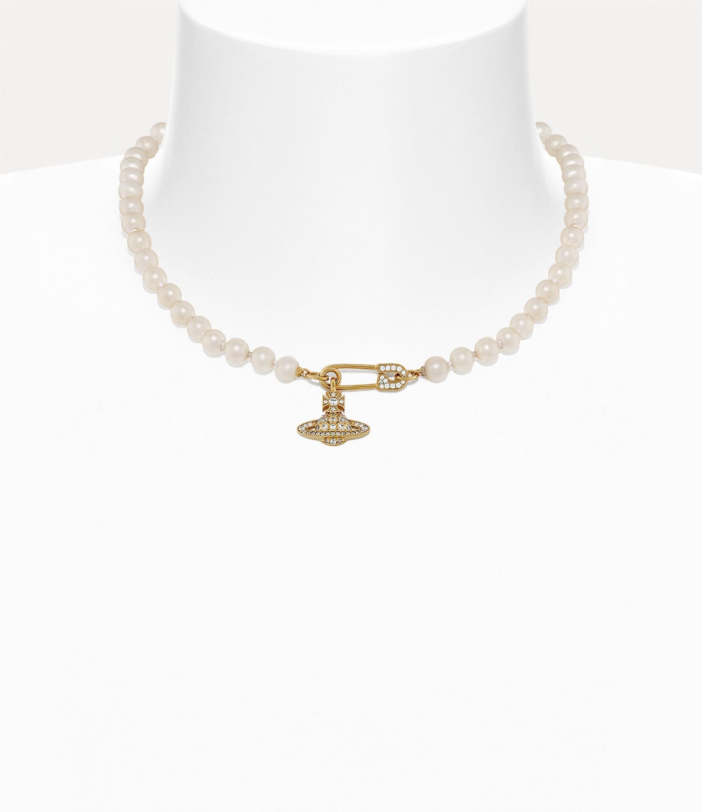 VIVIENNE WESTWOOD Lucrece Pearl Necklace Brass(2 Colors)