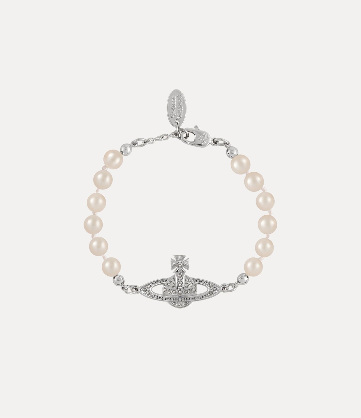 VIVIENNE WESTWOOD Bas Relief Pearl Bracelet Brass(Mini/2 Colors)