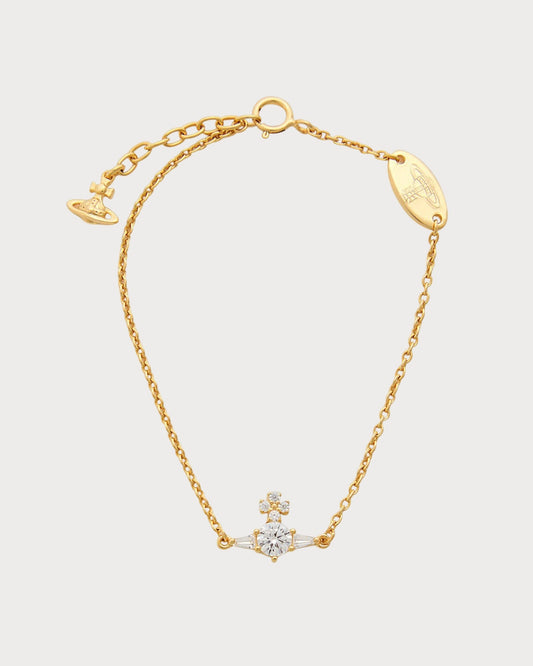 VIVIENNE WESTWOOD Ofelia Orb Sterling Silver Bracelet(Gold)