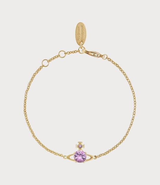 VIVIENNE WESTWOOD Reina Bracelet Brass(Small/Purple)