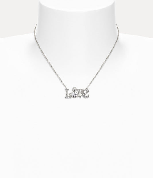 VIVIENNE WESTWOOD Roderico Pendant Necklace Brass(Silver)