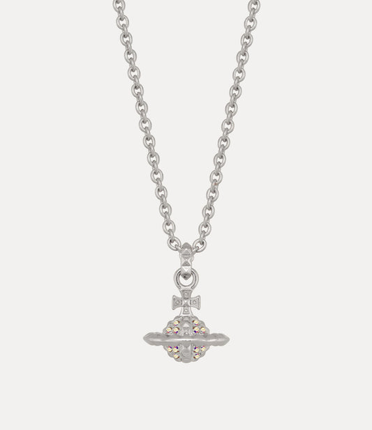 VIVIENNE WESTWOOD Mayfair Orb Pendant Necklace Brass(Small/Silver)