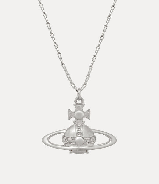 VIVIENNE WESTWOOD Suzie Pendant Necklace Brass(Silver)