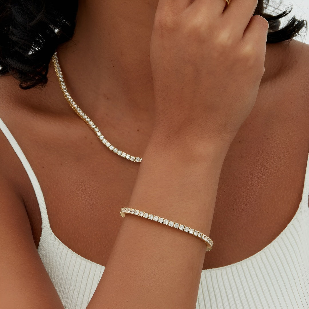 3 mm Cubic Zirconia Tennis Bracelet